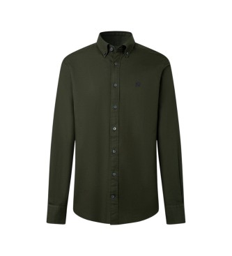 Hackett London Camicia Essential Dyed verde