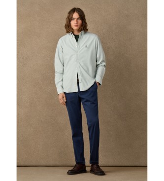 Hackett London camisa oxford lisa fit clásico verde