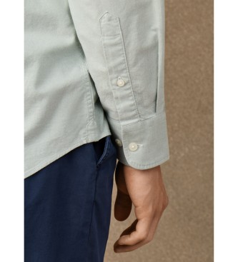 Hackett London camisa oxford lisa fit clásico verde