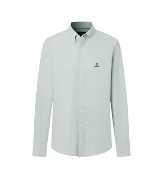 Hackett London camisa oxford lisa fit clásico verde