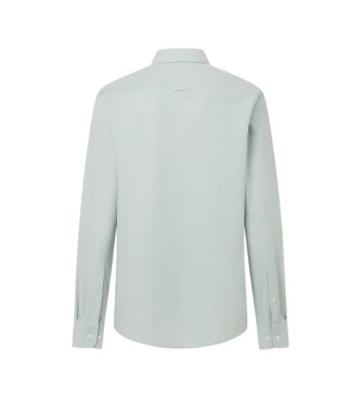 Hackett London camisa oxford lisa fit clásico verde