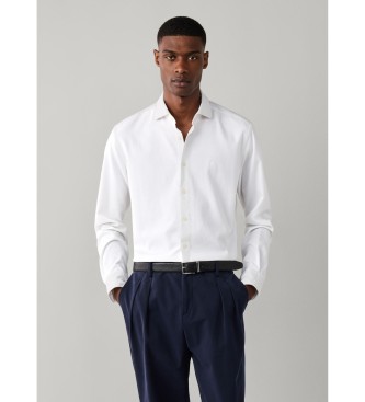 Hackett London Camisa Gmd Giro Inglese blanco