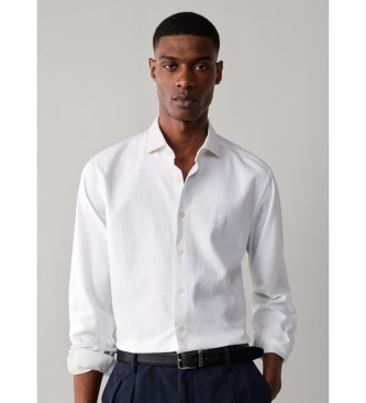 Hackett London Camisa Gmd Giro Inglese blanco
