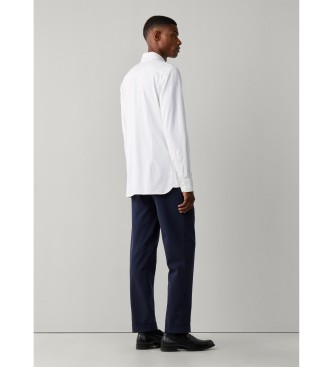 Hackett London Camisa Gmd Giro Inglese blanco