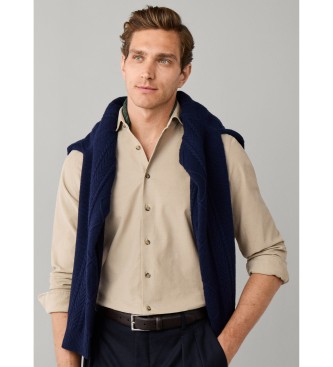 Hackett London Camisa Smart Babycord beige