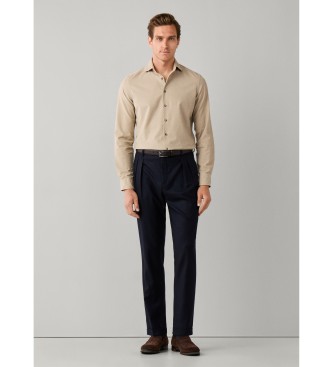 Hackett London Camisa Smart Babycord beige