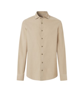 Hackett London Camisa Smart Babycord beige