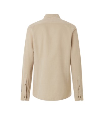 Hackett London Camisa Smart Babycord beige