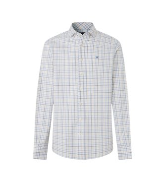 Hackett London Blaues Hemd Three Col Tattersall