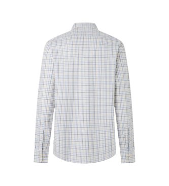 Hackett London Blaues Hemd Three Col Tattersall