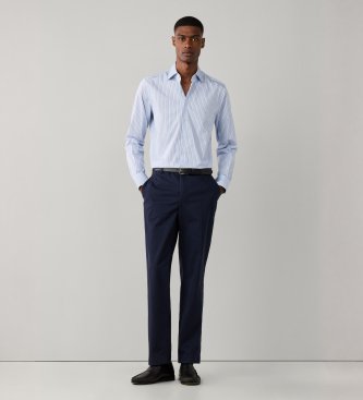 Hackett London Camicia Trio Stripe blu