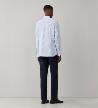 Hackett London Camicia Trio Stripe blu