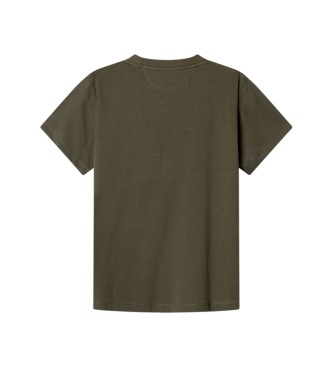 Hackett London T-shirt Crest Green Panel