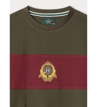 Hackett London T-shirt Crest Green Panel
