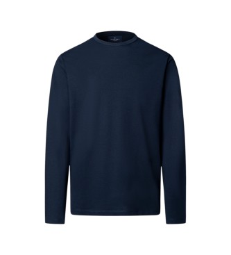 Hackett London Maglietta a maniche lunghe Pima blu marino