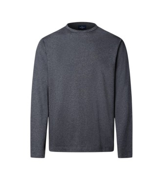 Hackett London Maglietta a maniche lunghe Pima grigia