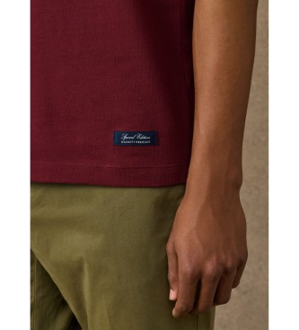 Hackett London T-shirt H Back Logo bordeaux