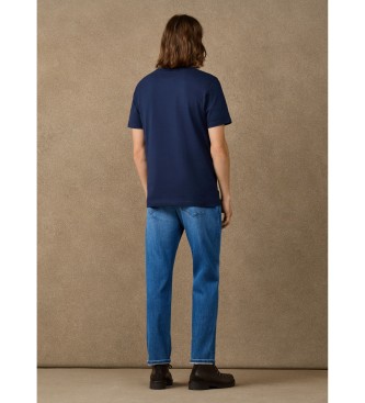 Hackett London Koszulka H Logo granatowa