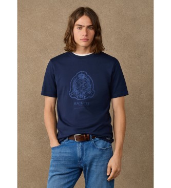 Hackett London Koszulka H Logo granatowa