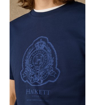 Hackett London Koszulka H Logo granatowa