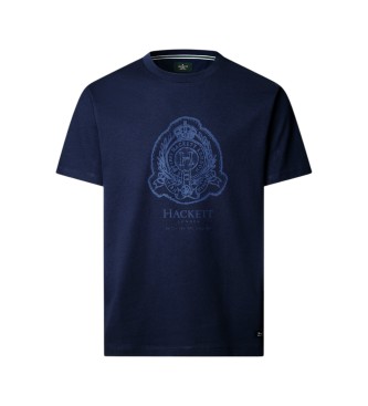 Hackett London Koszulka H Logo granatowa