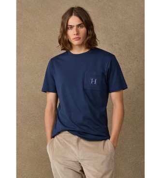 Hackett London Maglietta H Pocket blu marino