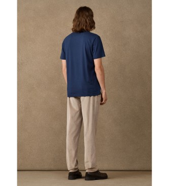 Hackett London Maglietta H Pocket blu marino