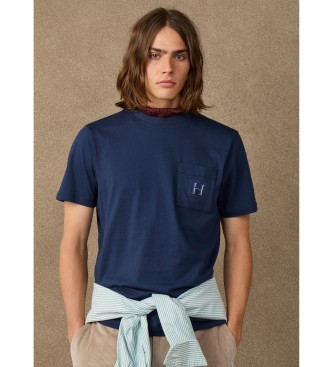 Hackett London Maglietta H Pocket blu marino