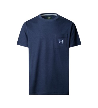 Hackett London Maglietta H Pocket blu marino