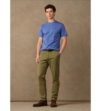 Hackett London T-shirt blu con piccolo logo H