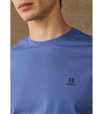 Hackett London T-shirt blu con piccolo logo H