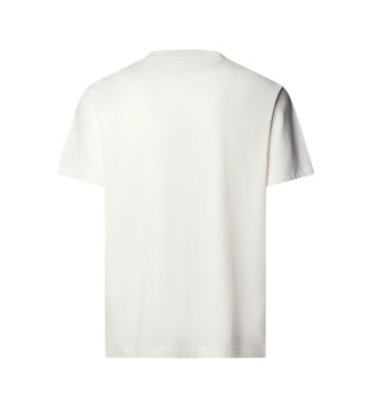 Hackett London T-shirt con piccolo logo H, color bianco sporco