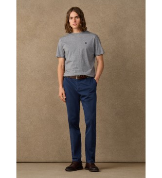 Hackett London T-shirt grigia con piccolo logo H