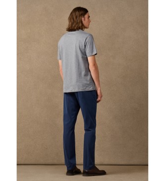 Hackett London T-shirt grigia con piccolo logo H