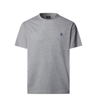 Hackett London T-shirt grigia con piccolo logo H