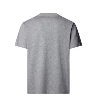Hackett London T-shirt grigia con piccolo logo H