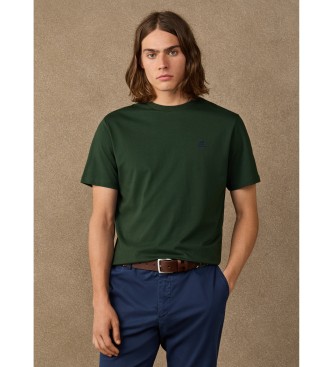 Hackett London T-shirt con piccolo logo verde H