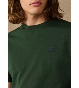 Hackett London T-shirt con piccolo logo verde H