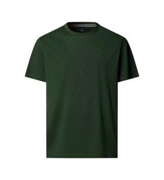 Hackett London T-shirt con piccolo logo verde H