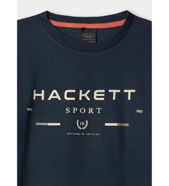 Hackett London Maglietta Hs Legacy blu marino