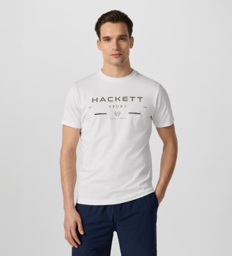 Hackett London Koszulka Hs Legacy biała