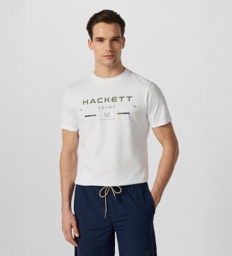 Hackett London Koszulka Hs Legacy biała