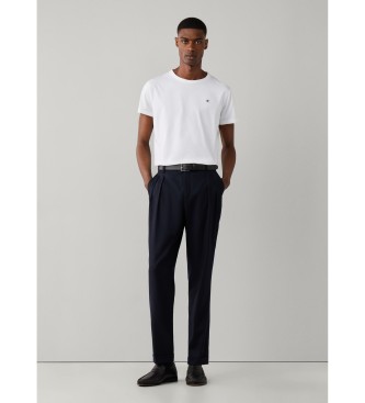 Hackett London Weißes T-Shirt mit Logo