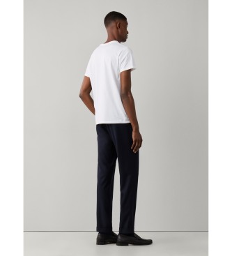 Hackett London Weißes T-Shirt mit Logo