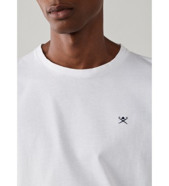 Hackett London Weißes T-Shirt mit Logo