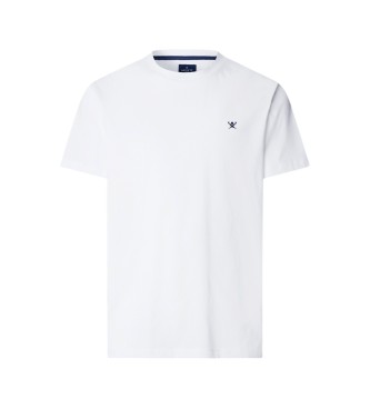Hackett London Weißes T-Shirt mit Logo