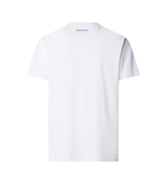 Hackett London Weißes T-Shirt mit Logo