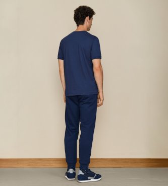 Hackett London Navy blue Lrc Shield t-shirt