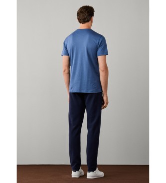 Hackett London Maglietta Pique blu