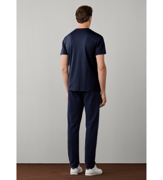 Hackett London Polo Pique blu marino